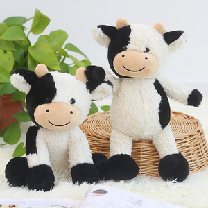 22/30cm mini black white milk cow kawaii cartoon plushie toys dolls custom cute animals super soft plushy toys manufacturer