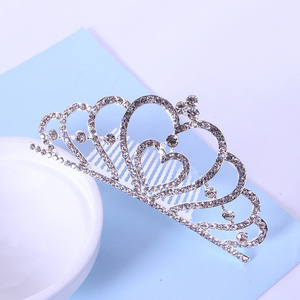 luxury royal victoria princess gold ballet cheap pageant crown wedding birthday bridal crystals diamond crown hair tiara