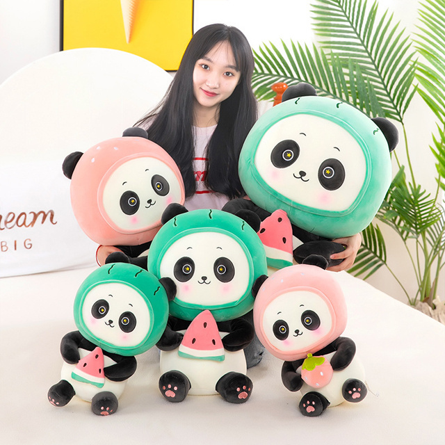 25/40/50/60cm fruit panda plushie toy dolls kawaii cute cartoon super soft anime plush doll stuffed other baby plush figure toys