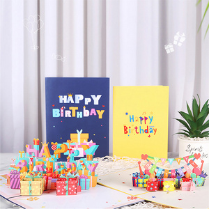 3d pop up greeting birthday invitation cards bulk custom printing funny baby happy birthday cards for kids