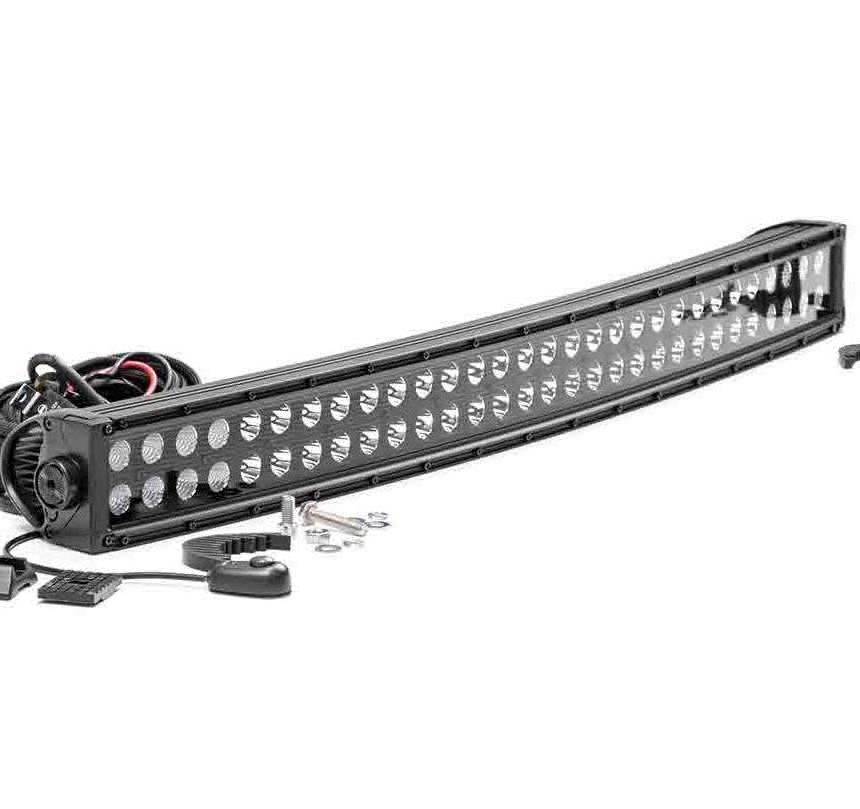 2022 high performance CE RoHs IP68 curved bar light 12v led light bar 52 44 32 24 inch tractor boat atv suv trucks driving bar