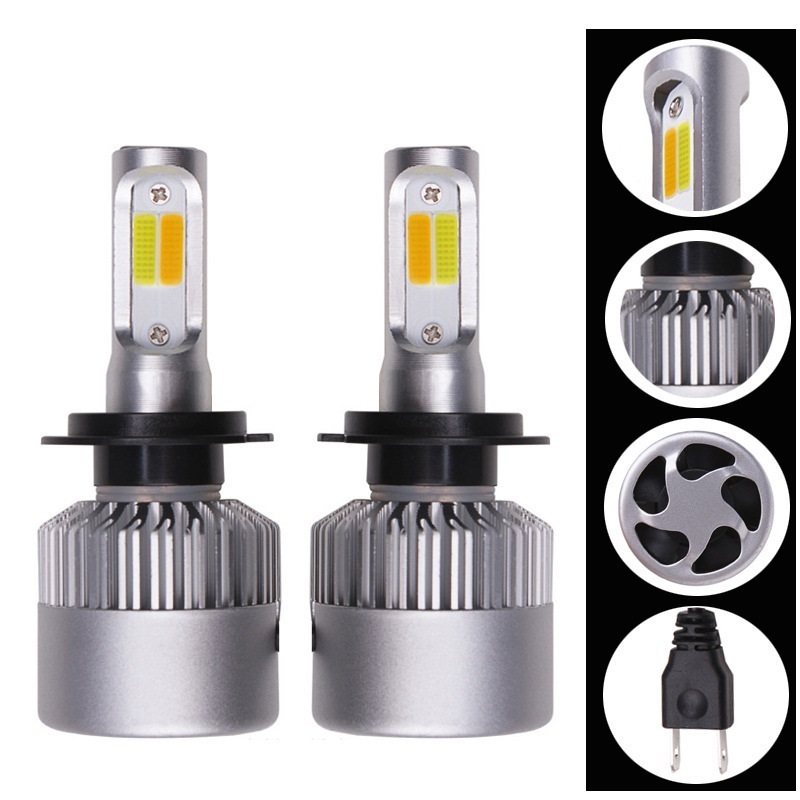 All Headlight bulb Factory Super Bright LED Mini bi-led Projector Lens H4 Car Headlight Bulbs Focused Light for Car Truck