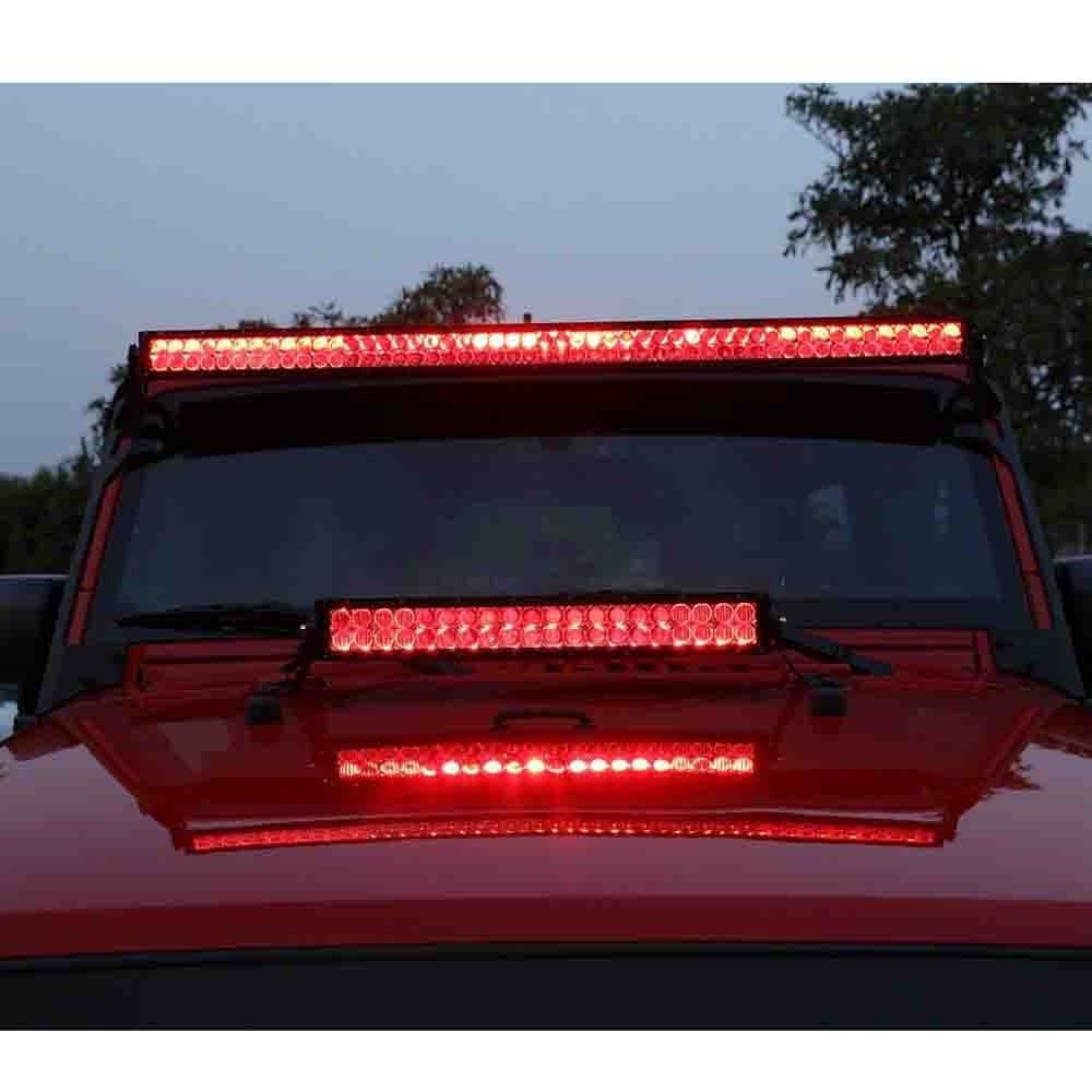 2024 Newest Green Red Hunting lights 40inch Offroad Bull Bar 4x4 Bar Spot Light Off Road LED Lights 12v