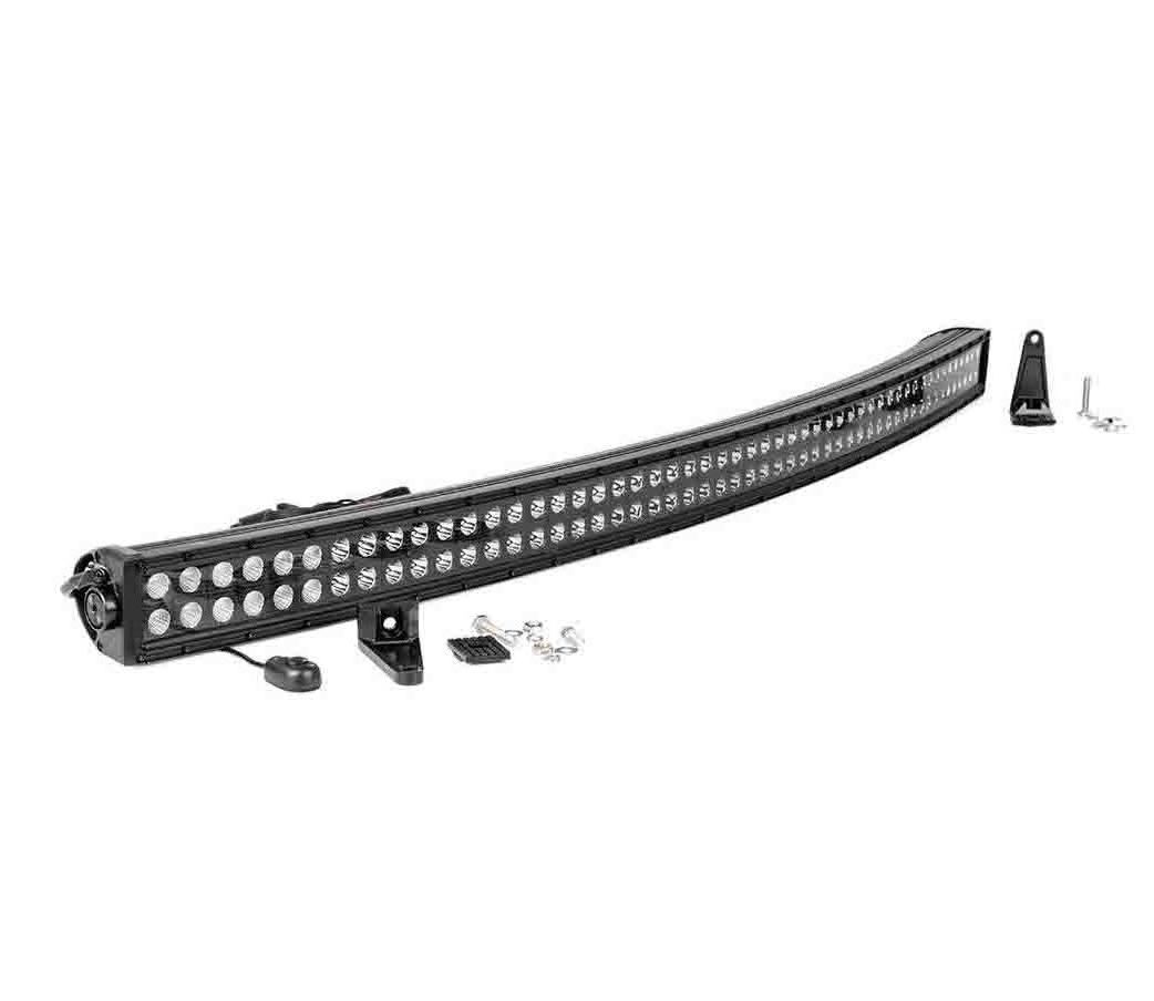 2022 high performance CE RoHs IP68 curved bar light 12v led light bar 52 44 32 24 inch tractor boat atv suv trucks driving bar