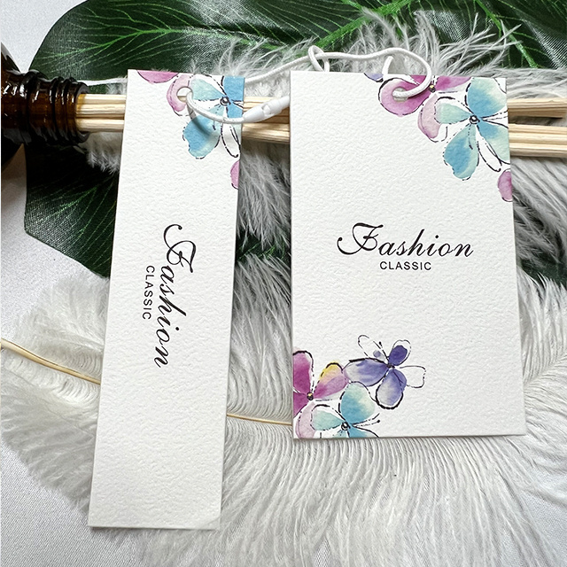 Customized Garment Accessories swing tag Print Swing Hang Tag Custom Label