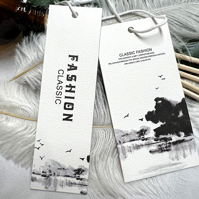 Customized Garment Accessories swing tag Print Swing Hang Tag Custom Label