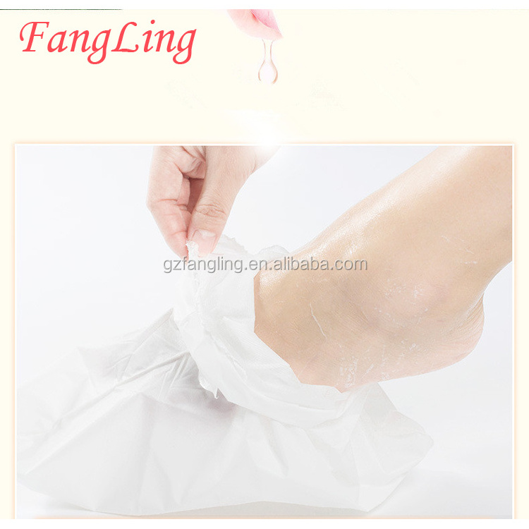 OEM Foot Care cracked heel callus removal soft baby exfoliating foot peel mask