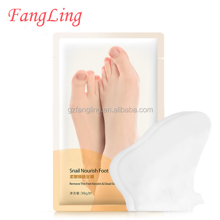 OEM Foot Care cracked heel callus removal soft baby exfoliating foot peel mask