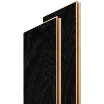 Simple Style Black Wire-brushed European Oak Multilayer Engineered Wood Floor Parquet Solid Composite Wooden Flooring