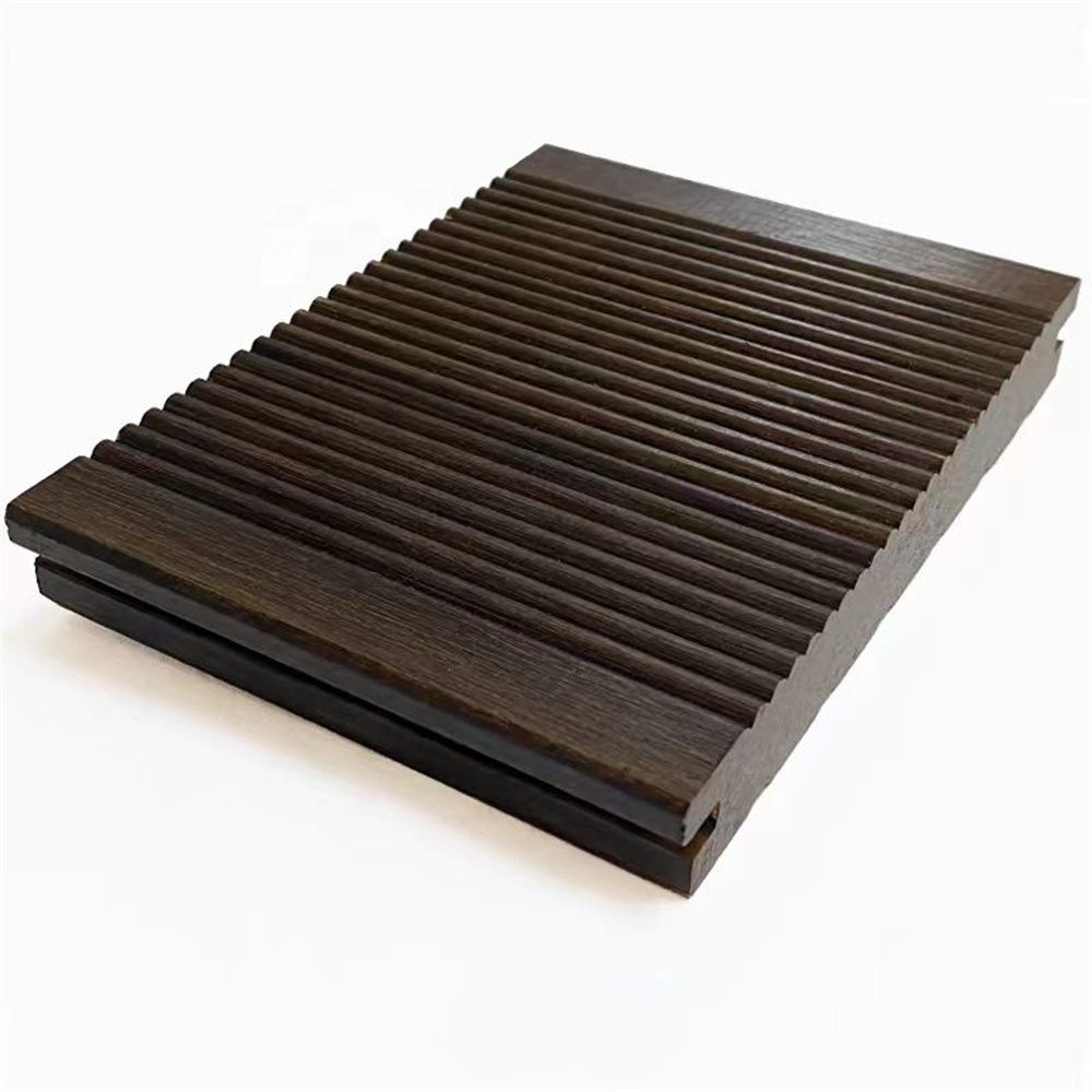 In Stock! Anti-Corrosion Durable Outdoor Strand Woven Bamboo Decking Board Floor Carbonized Solid Wood Decks Flooring