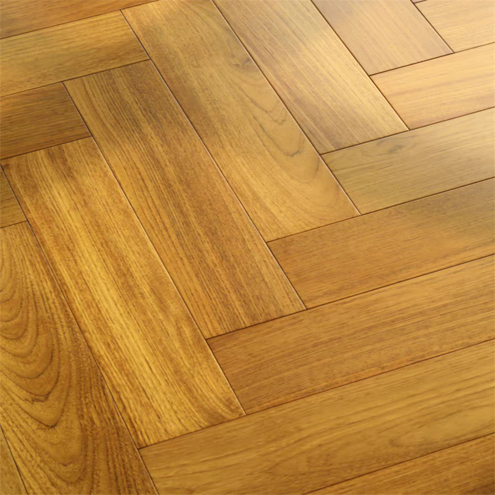 Indeformable Healthy Solid Wood Timber Floor Burma Teak Hardwood Flooring Parquet Herringbone Chevron Finshbone Wooden Floors