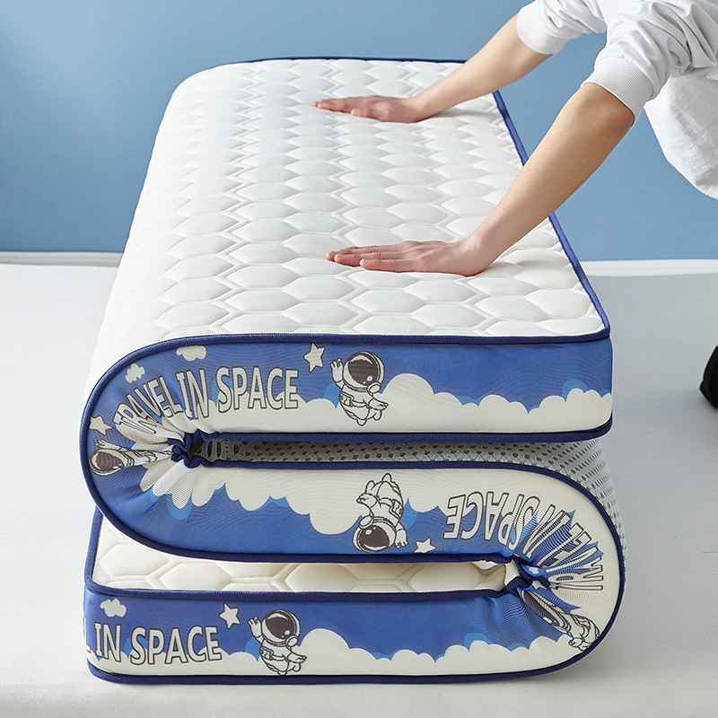 New Thailand knitted milk silk thickened latex mattress double cushioned home rental student dormitory single mattress