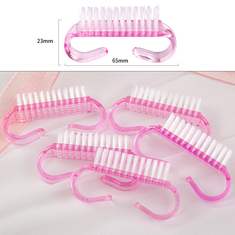 Professional Nails & Toes Cleaning Brushes Handle Grip Nail Dust Brush