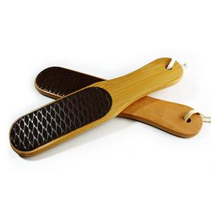 Double Sides Foot File Rasp Pedicure Tools Feet Dead Skin Callus Remover Wooden Handle Sandpaper Foot file