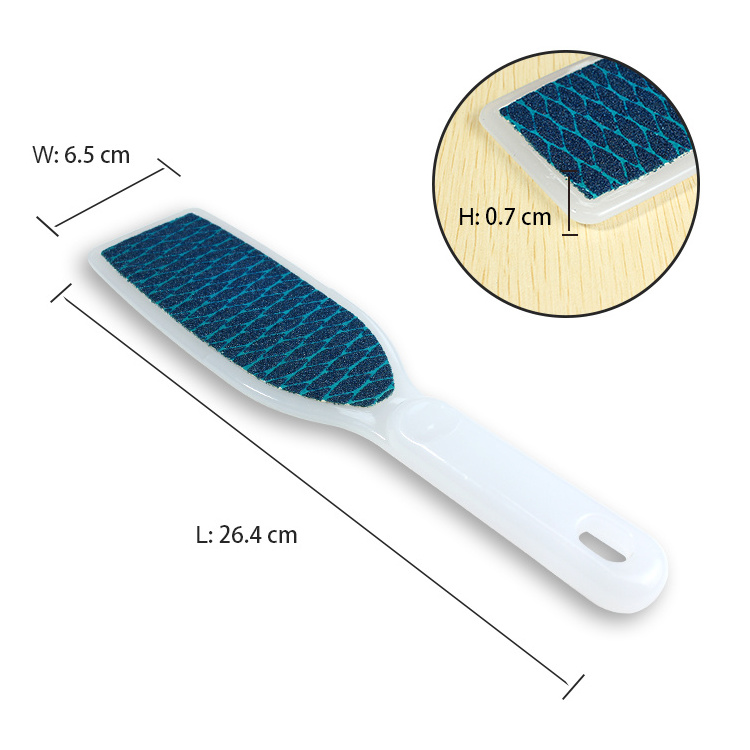 Durable Plastic Handle Exfoliating Pedicure rasp Washable Sandpaper Foot File Callus Remover