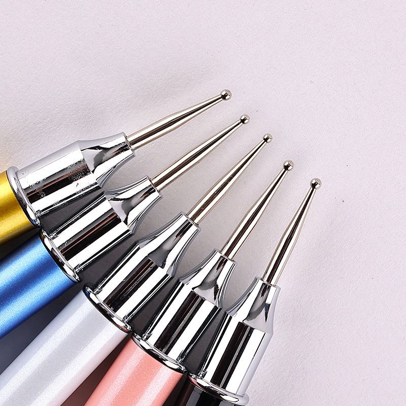 Dual-ended Manicure Salon Tool Nail Art Crystal Pick Up Wax Pen DIY Nail Dotting Pen Set