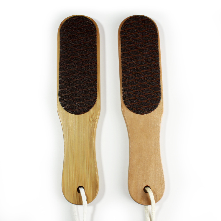 Double Sides Foot File Rasp Pedicure Tools Feet Dead Skin Callus Remover Wooden Handle Sandpaper Foot file