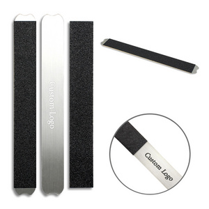 Wholesale Nail Supplies Files Reusable Metal Nail File Custom Logo 100/180 Nail File