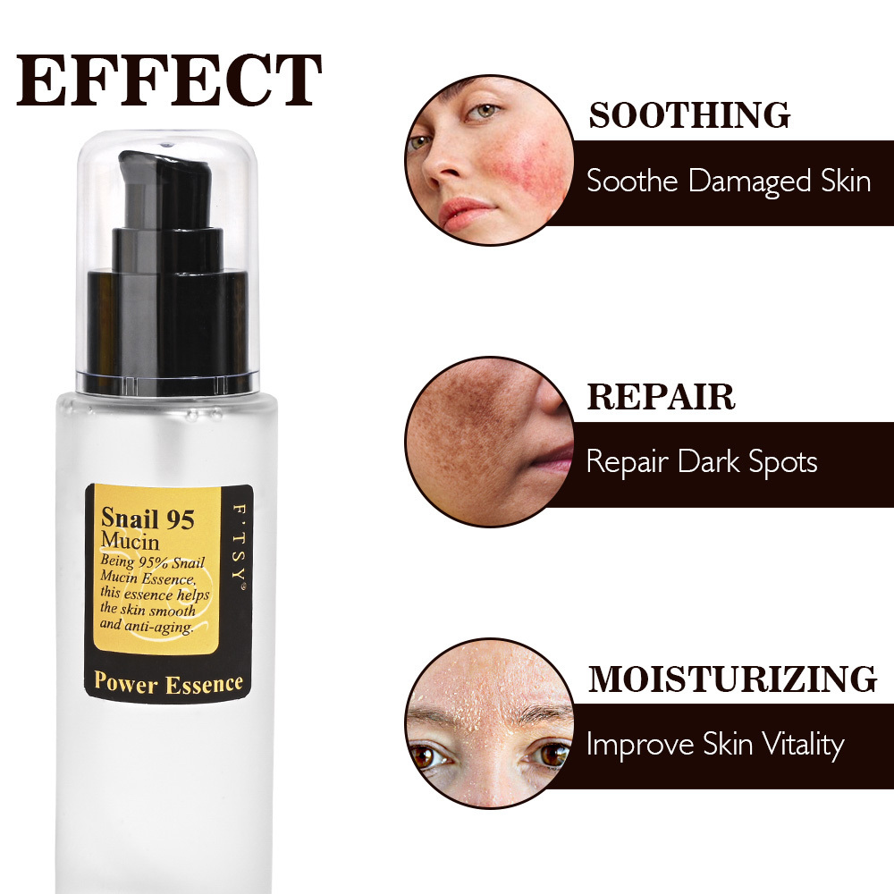 Instant Brightening Visage Serum Skin Face Care Brightening Whitening Snail Serum Facial Face Glow essential