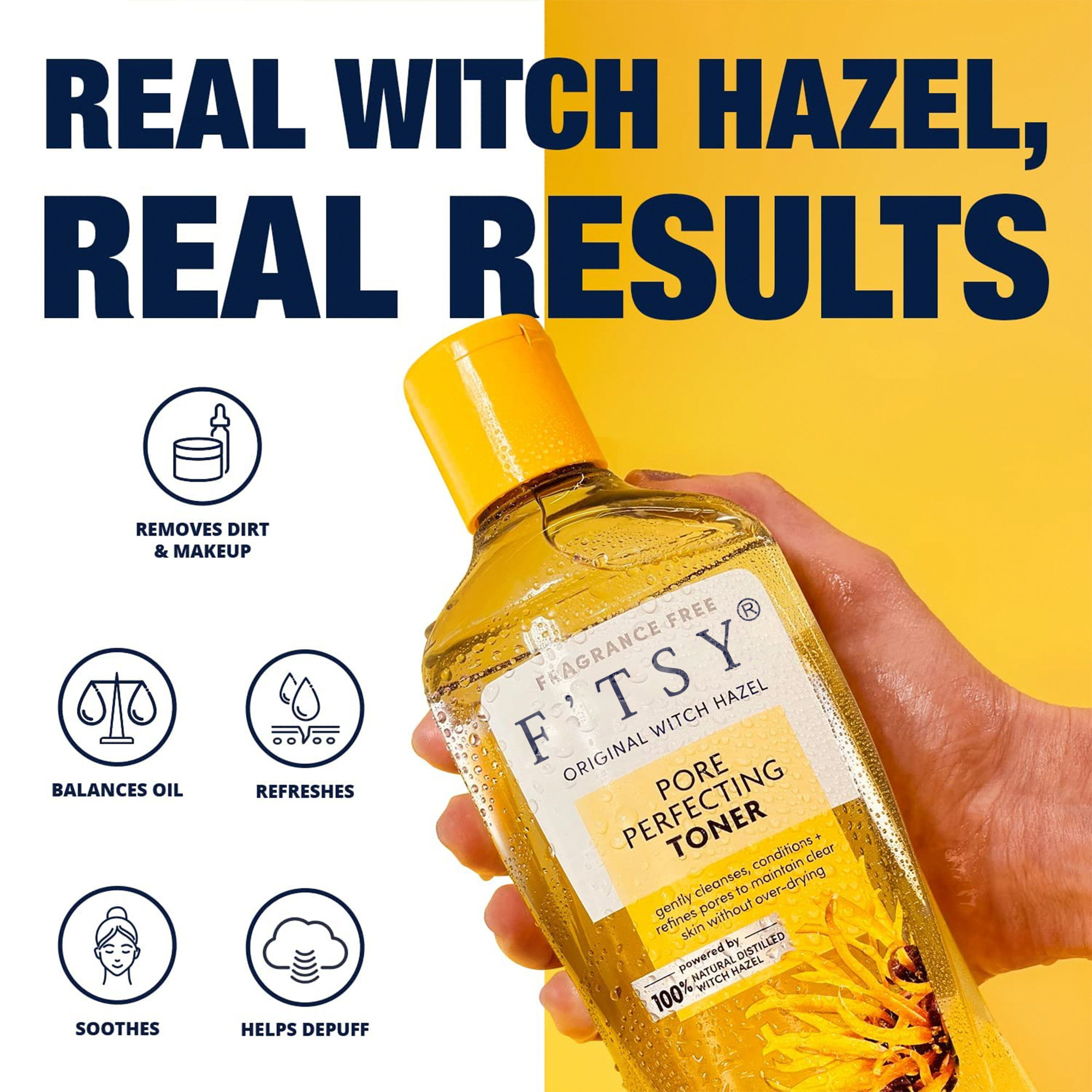 Facial Skin Refreshing Soothing 100% Natural Distilled Witch Hazel Toner Skin Toner For Sensitive Skin