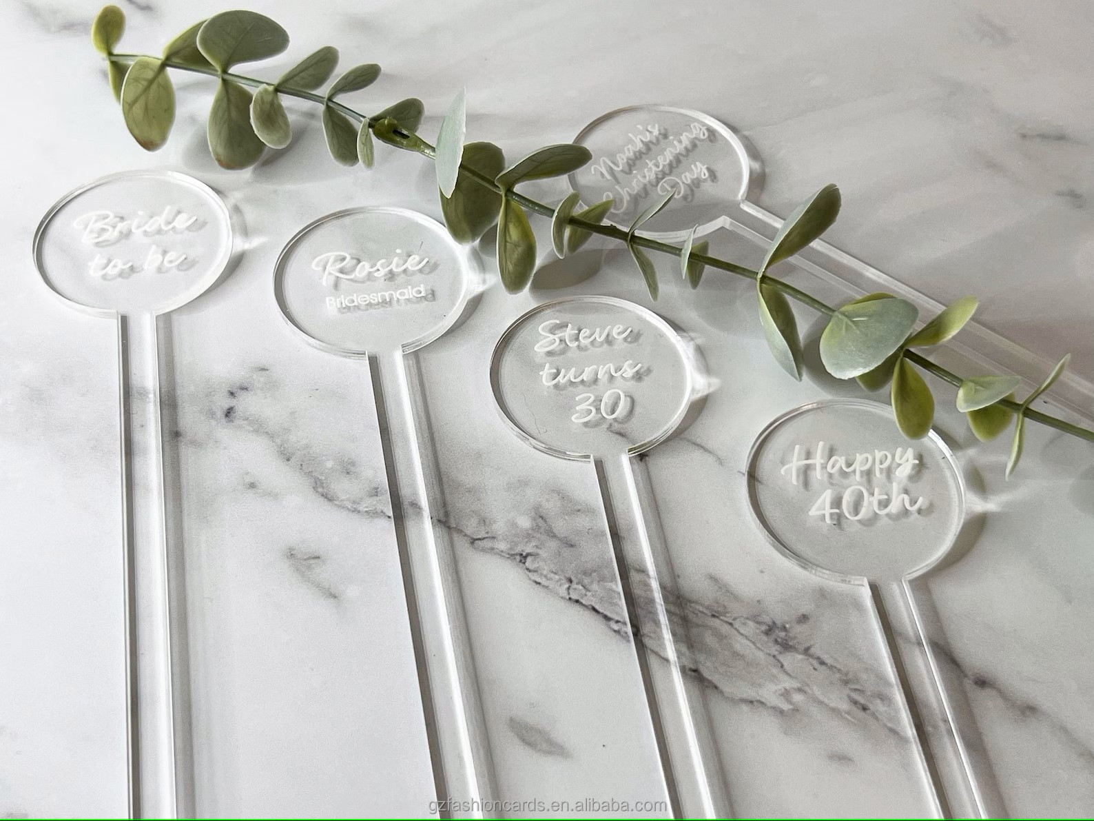 factory price custom plastic drink stirrers and customized Cocktail sticks with names and date