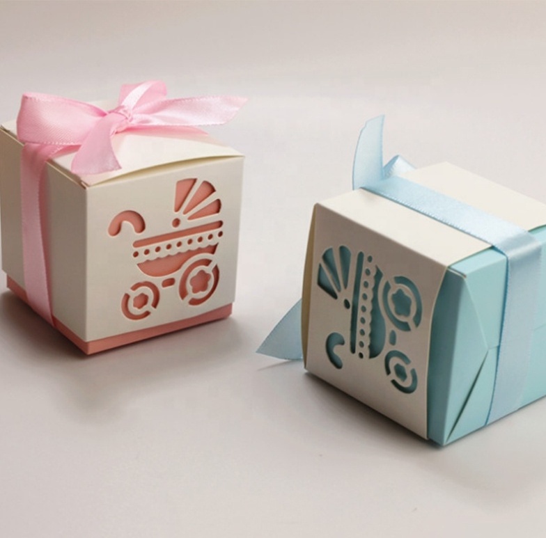 wholesale Baby shower packaging chocolate and customized candy gift box kids gifts boxes