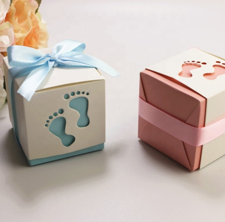 wholesale Baby shower packaging chocolate and customized candy gift box kids gifts boxes