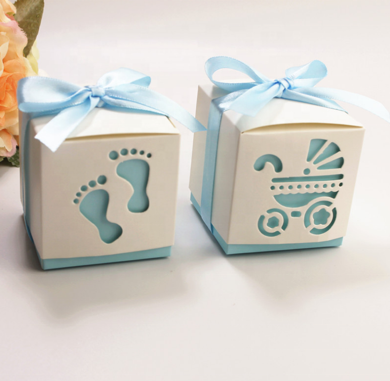 wholesale Baby shower packaging chocolate and customized candy gift box kids gifts boxes