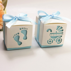 wholesale Baby shower packaging chocolate and customized candy gift box kids gifts boxes