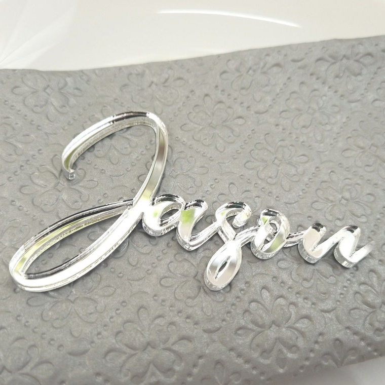 Custom Name Acrylic Place Card Laser Cut Card Wedding Reception Seat Name Number LOGO Wedding Decorations