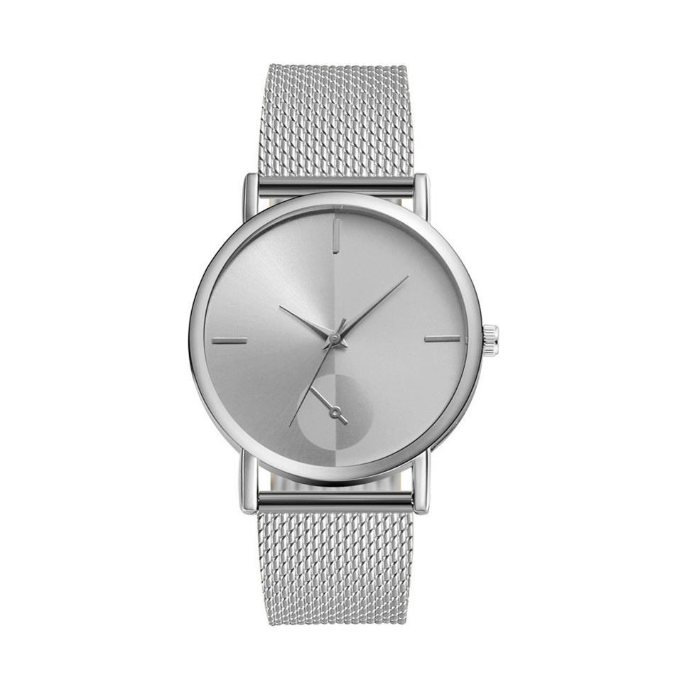 YOLAKO Hot Sell High Quality Stainless Steel Mesh Strap Waterproof Ultrathin Simple Women Quartz Watches Men Fashion Watch Gold