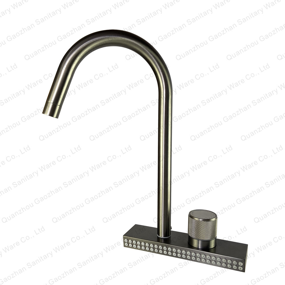 MCBKRPDIO Kitchen Tap with Pull Down Sprayer 304 Stainless Steel brushed brass Kitchen Sink Faucet