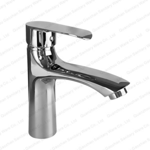 Brand Bathroom Modern Brass Material Foshan Factory Ceramic Sink Tap Mat Black Basin Faucet