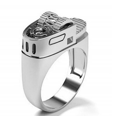 European And American Hot Selling Hips Hops Metal Lighter Rings Cigarette Lighter Rings For Men Gift