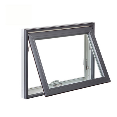 Hurricane Impact High Quality Standard, Customized Upvc Windows Pvc Awning Window With Decorative Grills