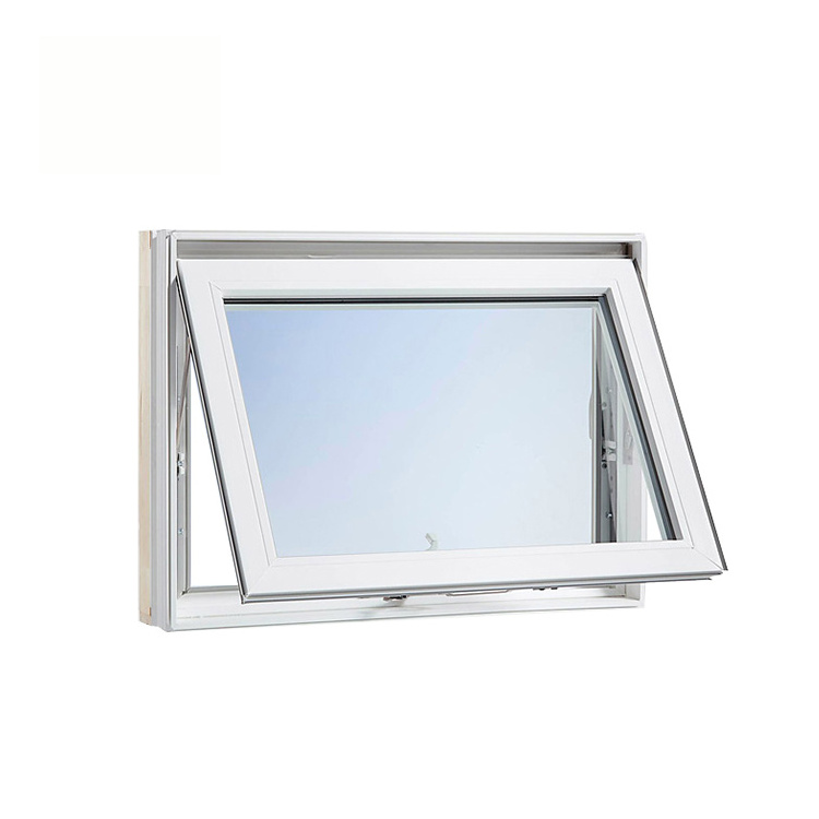 Hurricane Impact High Quality Standard, Customized Upvc Windows Pvc Awning Window With Decorative Grills