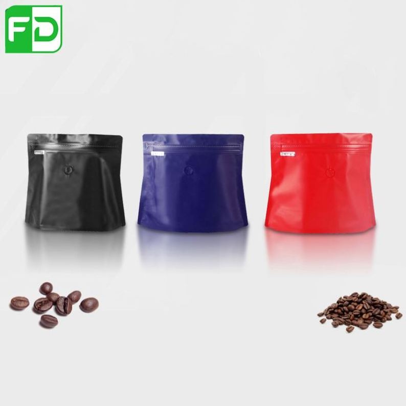 Stand up Ziplock One way valve 1/2 lb 1 lb 2lb 5lb coffee bean packaging bag