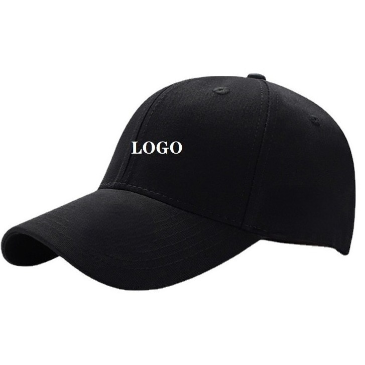 Custom 100% cotton material Black baseball women hats with Sports Plain logo embroidery Adjustable baseball cap for men