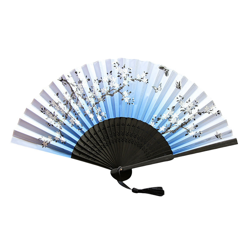 2024 new arrival Customized printing mini decoration bamboo women hand fans