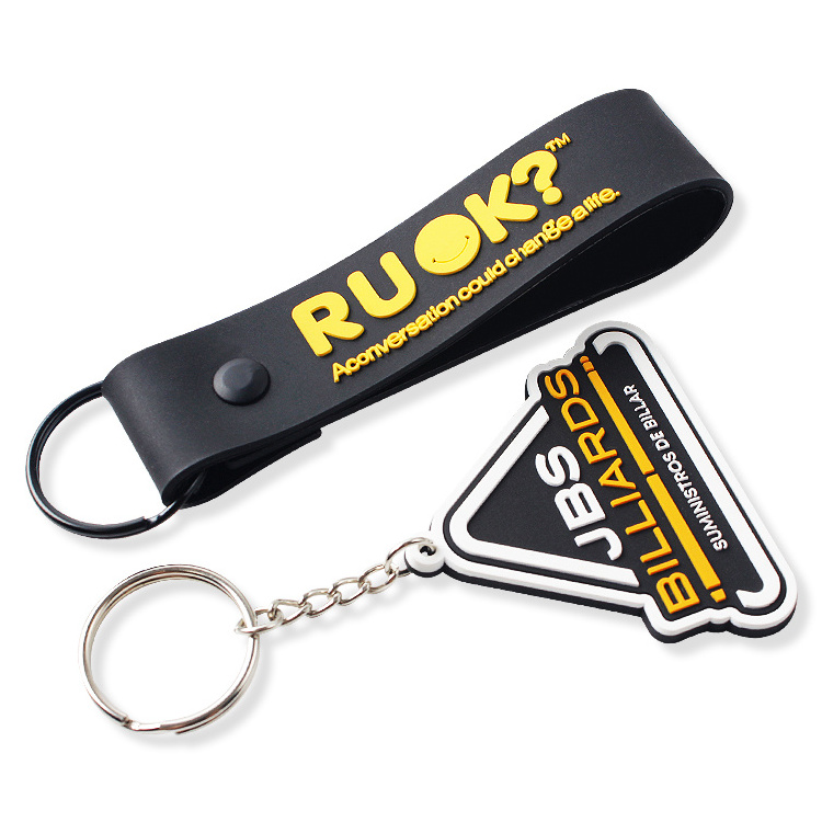 Custom Keychains Metal Leather Rubber Acrylic Pvc Key Chain Logo Promotional Carabiners Enamel Keychain