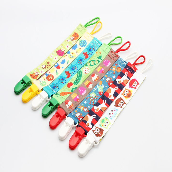 2024 baby chain ribbon dummy holder soother pacifier clips