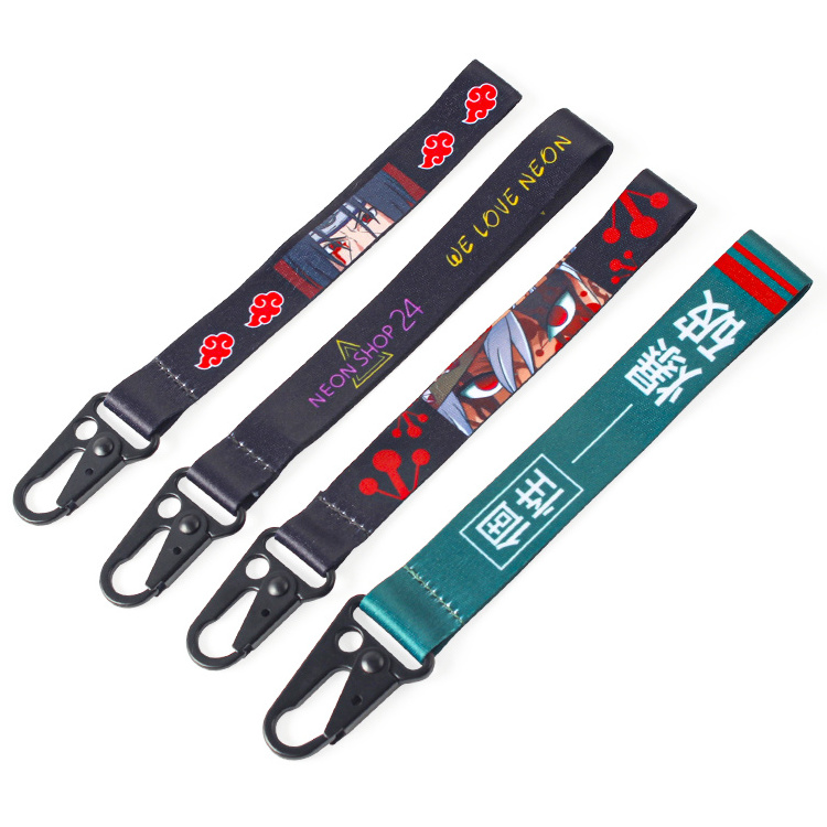 Polyester Lanyards Strap ID Holder Key Durable Premium Quality Cheap Lanyard Key chain Wrist Lanyards