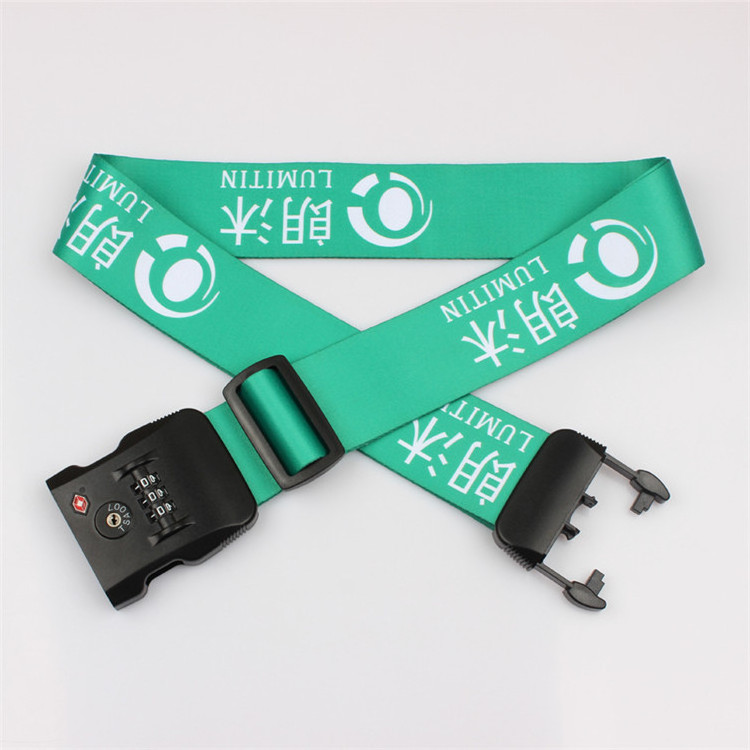 Newest item custom personalized TSA luggage strap belt for business trip