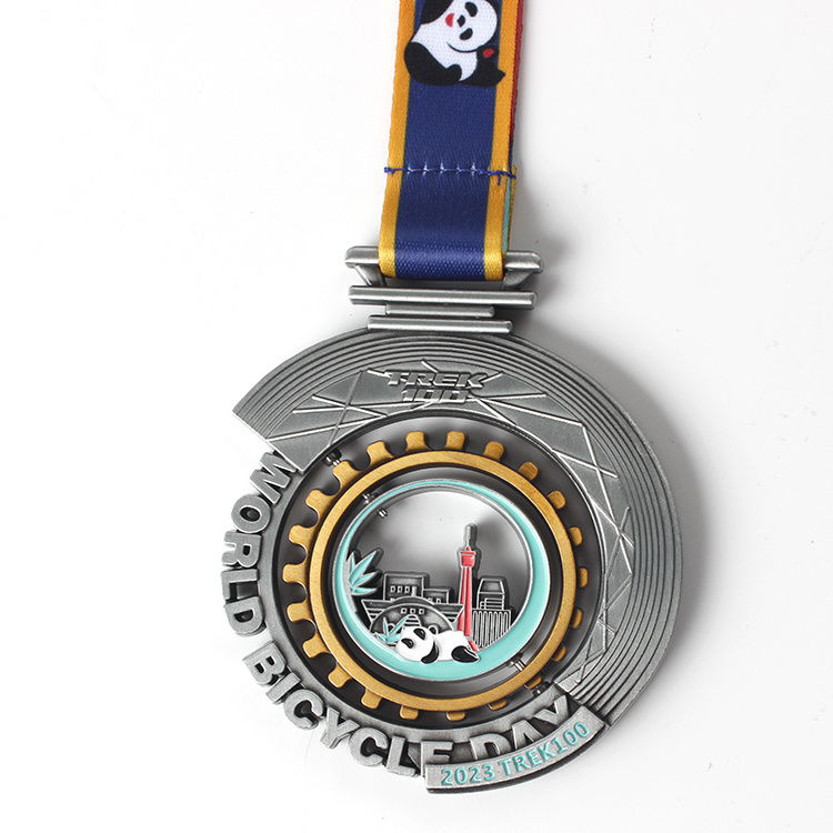 Wholesale gold zinc alloy sports medal with best quality fiesta trophy blank custom 3d metal medal