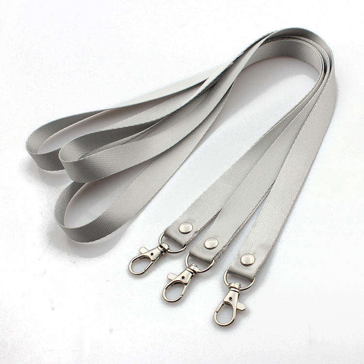 Nylon Lanyard Factory Wholesale Custom High Quality Plain 1 Piece Metal Hook Office ,promotional Gift Yes!eco Friendly Lanyard