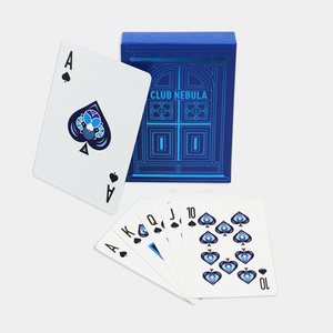 Printing Classical Eco-friendly Durable 54 Poker Card Recyclable Luxury Custom Logo Paper Playing Cards Front And Back