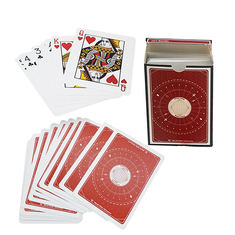 Wholesale Manufacturer Printing Logo 63*88/57*87mm Size Pvc Kuwait Poker Playing Cardsr Deck Plastic 32 Baloot Playing Card