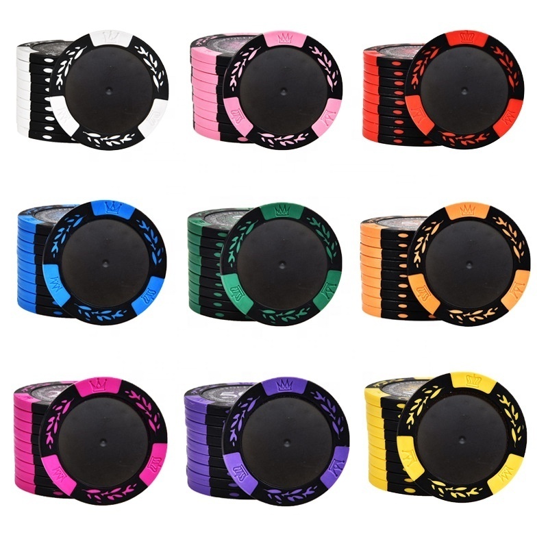 Mazaifei new product 10g 39mm 43mm Blank Ceramic Poker Chips For Wholesale