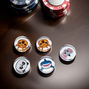 New Poker Chips Customize Texas Hold'em, Blank Chips Numbered Chips,Ceramic Chips Aluminum Case for Customization