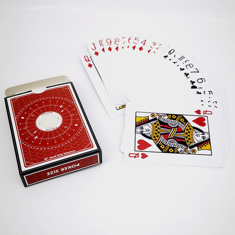 Wholesale Manufacturer Printing Logo 63*88/57*87mm Size Pvc Kuwait Poker Playing Cardsr Deck Plastic 32 Baloot Playing Card